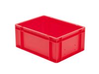 Euronorm-stapelbak 15l 175x400x300mm Wanden/bodem Gesloten Rood