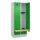 locker met bank,HxBxD 1950x800x815mm,2vak,vak B 400mm,cilinderslot