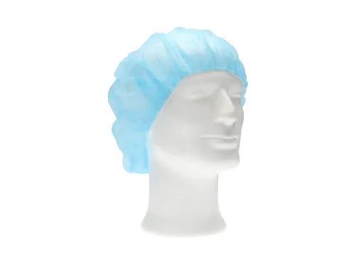 Haarnet CMT bouffant non-woven M 50cm PP blauw 100 stuks