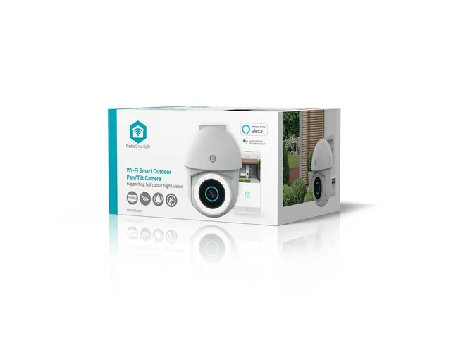 Beveiligingscamera Nedis Smartlife Wifi buiten 3MP Full HD 1296p wit