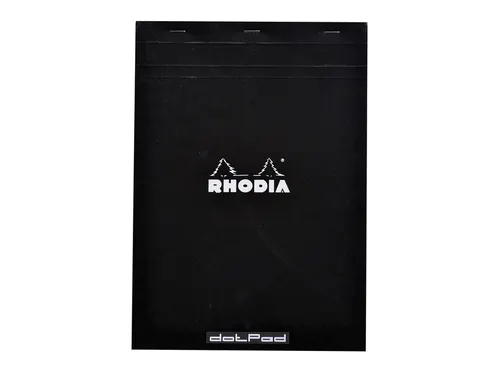 Schrijfblok Rhodia A4 dots 80 vel 80gr zwart