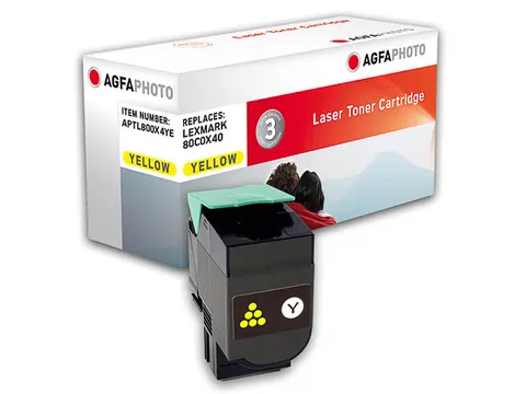 APTL800X4YE AP LEXMARK 80C0X40 CX toner geel rebuilt 4000pagina's