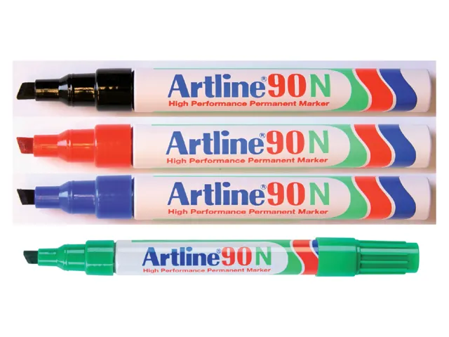 Viltstift Artline 90 schuin 2-5mm zwart