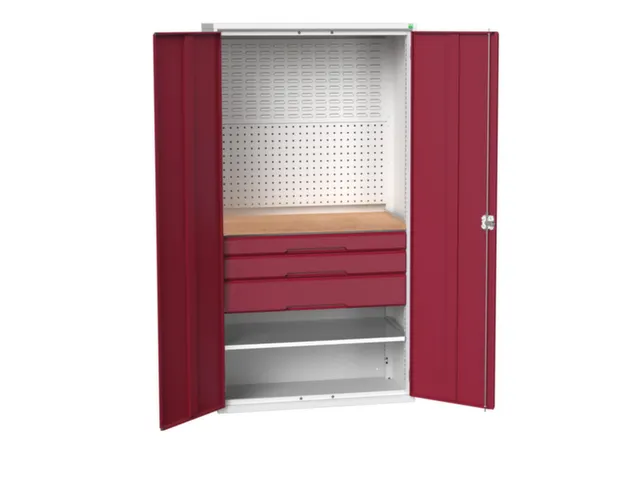 armoire modulaire HxlxP 2000x1050x550mm 1xtablette en acier 3tiroir(s)