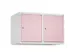 opzetkast,v. locker,2vak.,vak B 400mm,HxBxD 500x800x500mm,cilinderslot