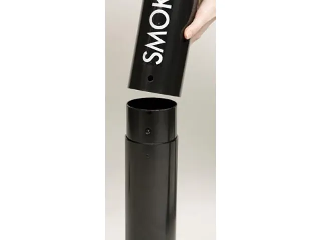 Rubbermaid peukenzuil Smokers' Pole 10,2x107,9cm zwart