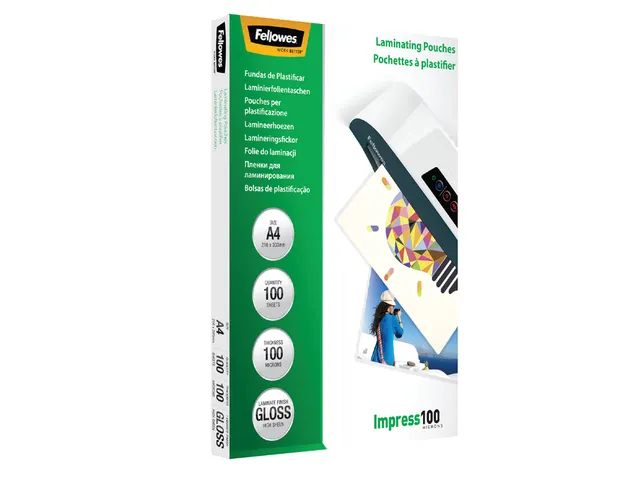 Lamineerhoes Fellowes A4 2x100 Micron glanzend