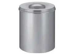 Papierbak met Vlamdover 80 Liter Ø465mm Grijs