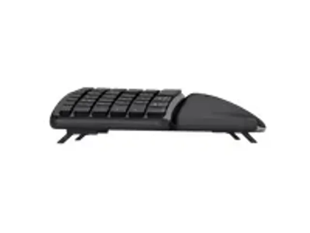 OUTLET Trust Keyra Draadloos Ergonomisch Toetsenbord Zwart QWERTY US