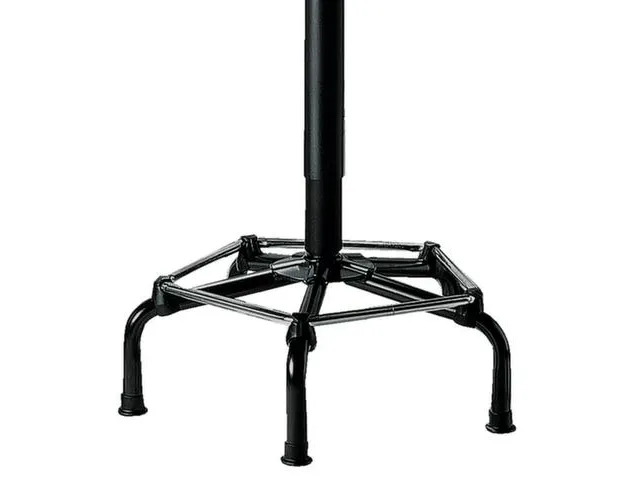 Draaikruk 630-880mm Beuken Gasveer Zwart Voetkruis Staal Glijders