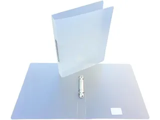 ringmap, voor ft A4, uit PP, 2 ringen van 25mm, transparant wit - 4