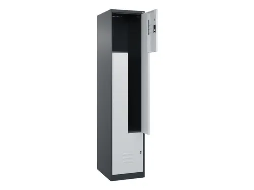 Z-garderobekast,HxBxD 1850x400x500mm,vak B 200/400mm,cil.-slot