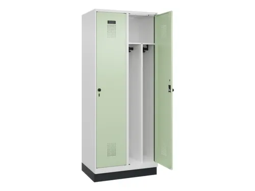 locker voor scheiding van kleding,HxBxD 1950x800x500mm,2vak