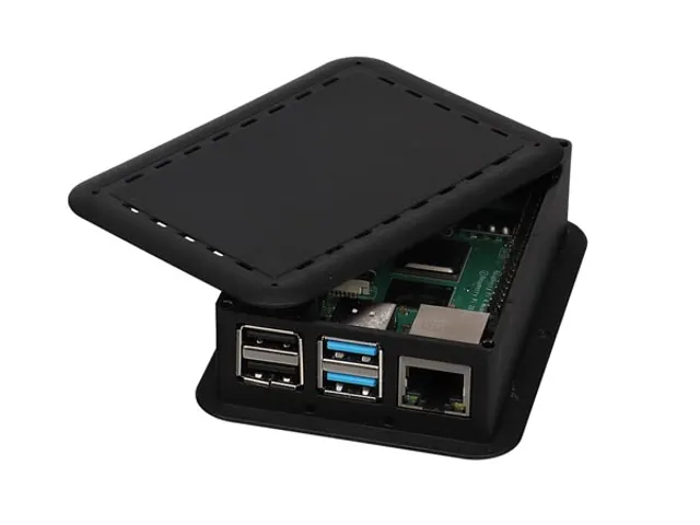 Behuizing Voor Raspberry Pi 4 - Zwart