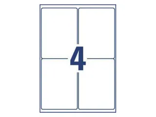 Etiket Avery L4733REV-25 99.1X139mm Afneembaar Wit 100 Stuks - 5