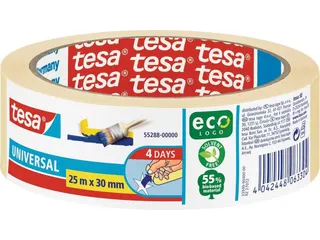 Afplaktape tesa Economy 30mmx25m geel - 2