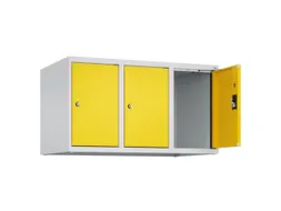 opzetkast,v. locker,3vak.,vak B 300mm,HxBxD 500x900x500mm,cilinderslot