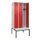 locker met bank,HxBxD 2120x900x815mm,3vak,vak B 300mm,draaigrendel