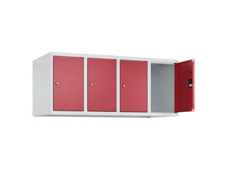 opzetkast,v. locker,4vak.,vak B 300mm,HxBxD 500x1200x500mm,vleugeldeur - 2