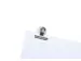 Papierklem MAUL Bulldog met magneet 40mm capaciteit 15mm zilver
