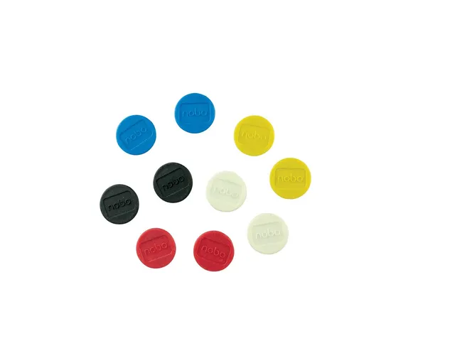 Magneet Nobo 13mm assorti 10 stuks