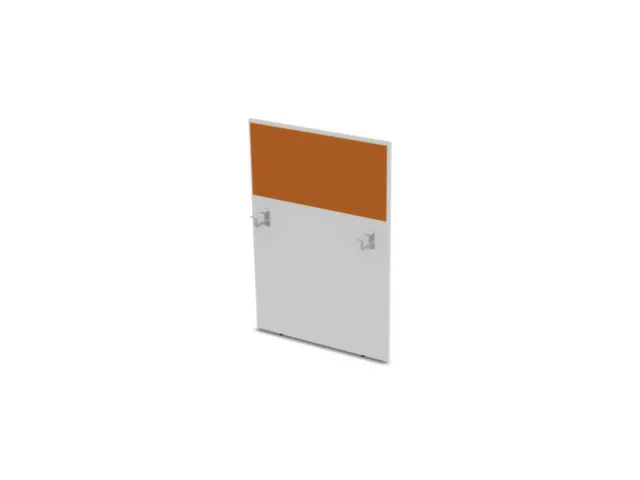 baliepaneel,v. bureau,aanbouw rechts,B 800mm,Bl-wit,BN3005-geel