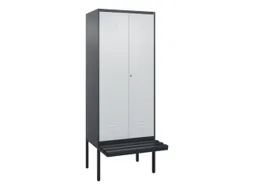 locker voor scheiding van kleding,HxBxD 2120x800x815mm,2vak