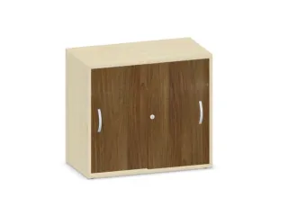 Schuifdeurkast 720x800x430mm Decor Romp Esdoorn Decor Front Noten - 1