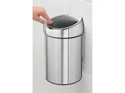 Wandafvalemmertje Touch Bin 3 Liter Rvs