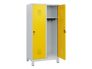 schoollocker,HxBxD 1630x800x500mm,2vak,vak B 400mm,draaigrendel,voeten - 1