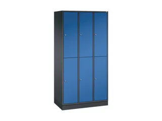 Dubbeldekse garderobekast,HxBxD 1950x920x500mm,3x2vak.,vak B 260mm - 2