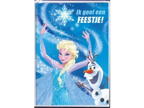 Hallmark Uitnodigingen Disney Frozen kaart + envelop