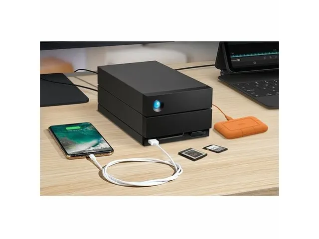 Lacie STLG48000400 2BIG Dock THB3 48TB 1 kabel DAS-opslagsysteem