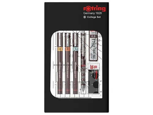 Tekenset rOtring Isograph 7-delig