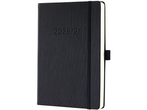Weekagenda Conceptum A5 25/26 18maands (NL/FR/EN/DU) zwart Hardcover