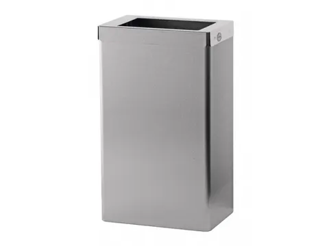 Afvalbak 22 Liter Open RVS anti-fingerprint coating