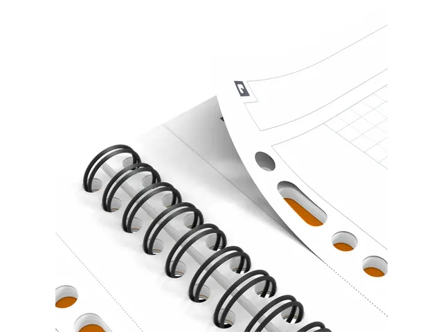 Spiraalblok Oxford International Notebook A5+ ruit 5mm