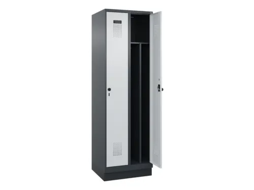 locker voor scheiding van kleding,HxBxD 1950x600x500mm,2vak