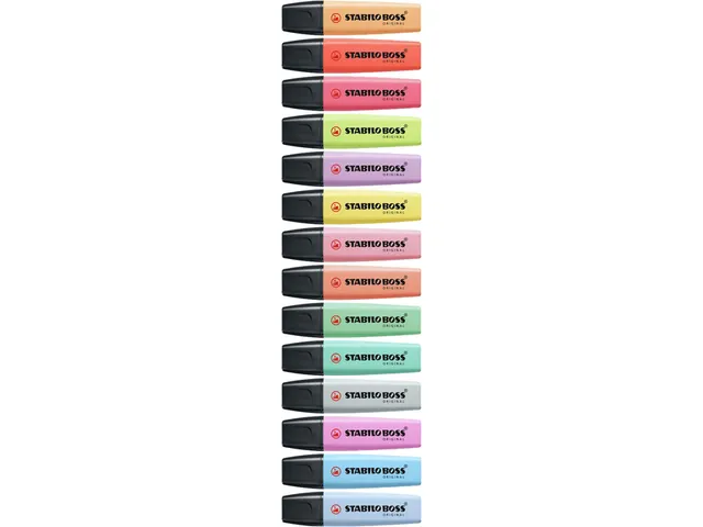 Markeerstift STABILO BOSS Original 70/6 pastel assorti etui à 6 stuks