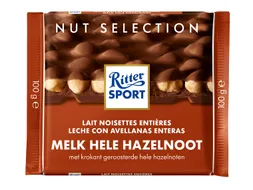 Chocolade Ritter Sport melk-hele hazelnoot 100gr