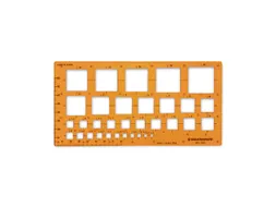 Sjabloon Standardgraph quadraad 2-30mm