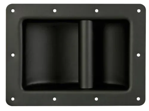 Heavy-Duty Handvat Voor Luidspreker, Zwart Metaal, 220x160mm