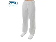 Pp Non Woven Broek Wit Uni-size 100 Stuks