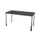 Vergadertafel Hxbxd 74x140x70cm 4-poots Verchroomd Cc-zwart