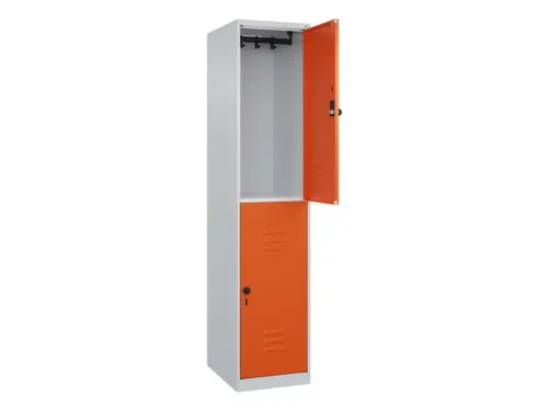 dubbeldekse locker,HxBxD 1850x400x500mm,1x2vak.,vak B 400mm