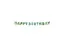 Letterslinger Happy Birthday Jungle Groen 2,5 meter