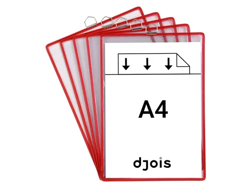 Zichtpanelenframe hangend Tarifold A4 rood 5 stuks