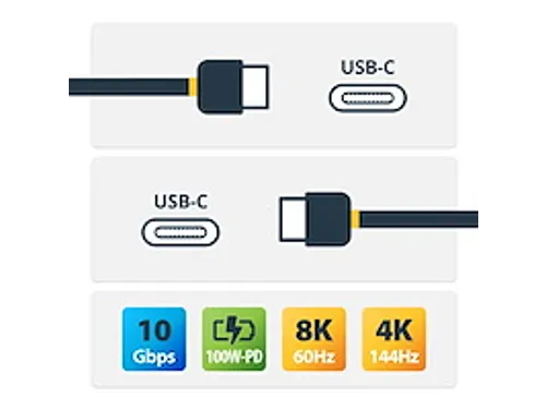 1m Haakse USB-C Kabel rugged