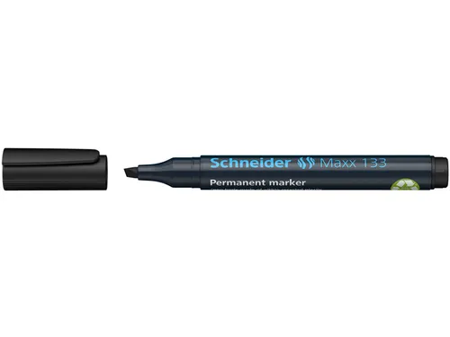 Permanent marker Schneider Maxx 133 schuin 1-4mm zwart