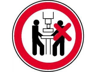 verbodsbord,Machine mag slechts door 1persoon worden bediend - 1